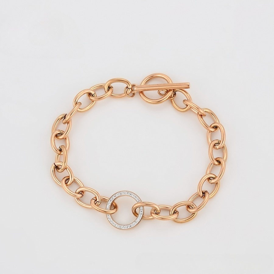 Rose Gold Diamond Embrace Bracelet