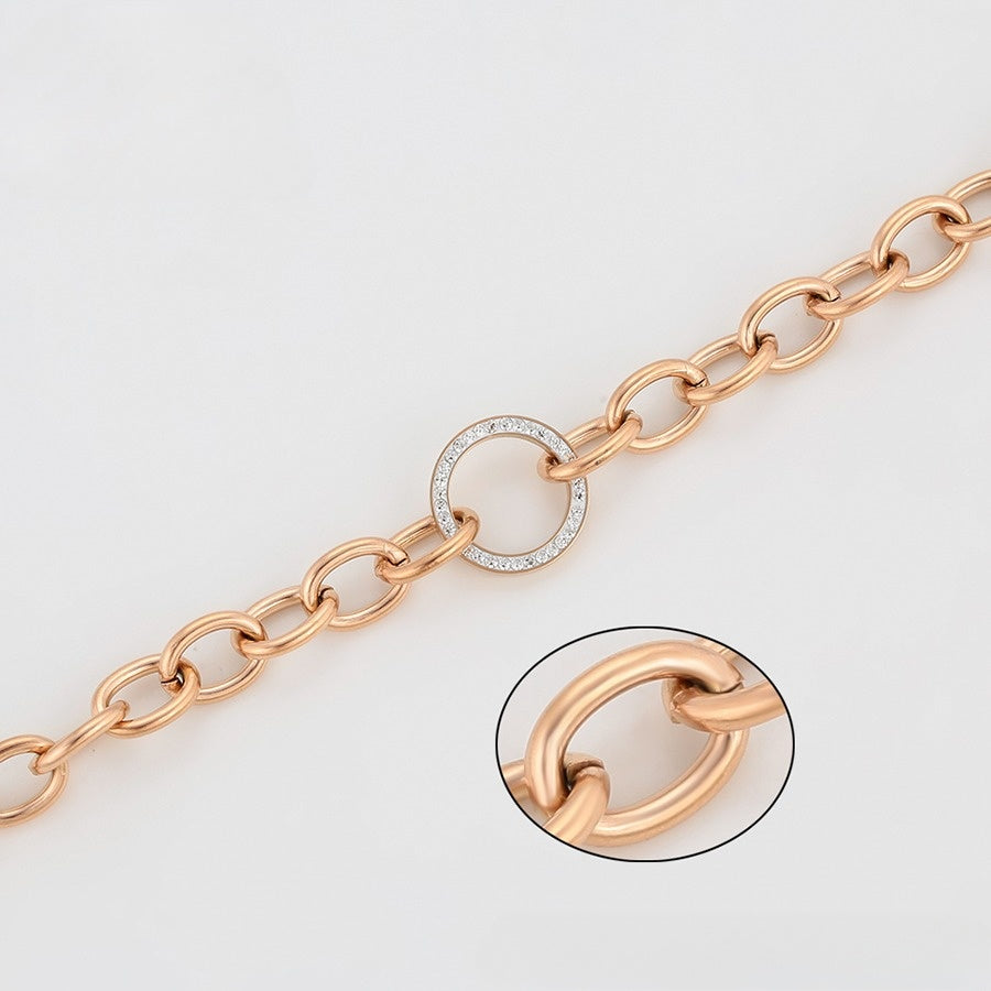 Rose Gold Diamond Embrace Bracelet