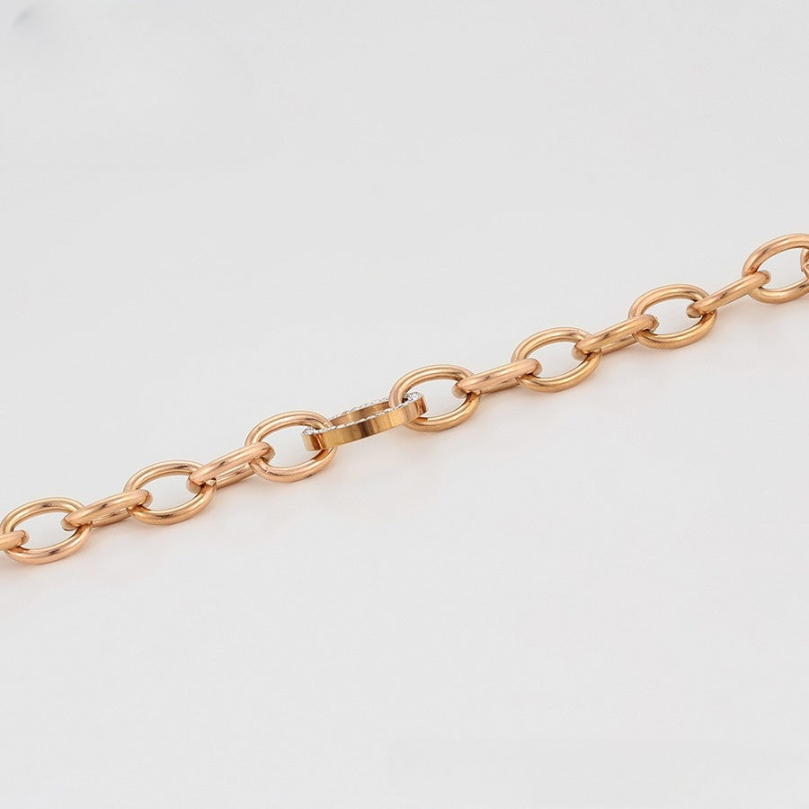 Rose Gold Diamond Embrace Bracelet