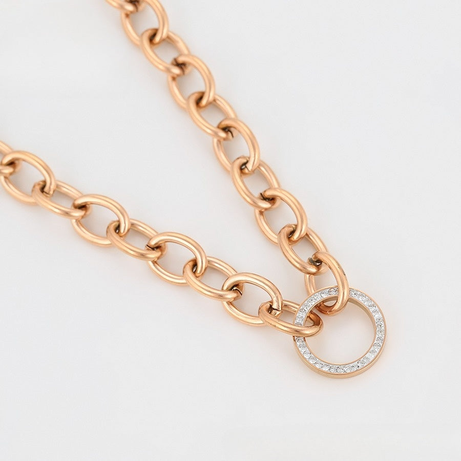 Rose Gold Diamond Embrace Bracelet