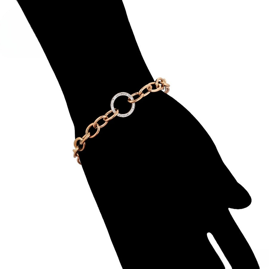 Rose Gold Diamond Embrace Bracelet