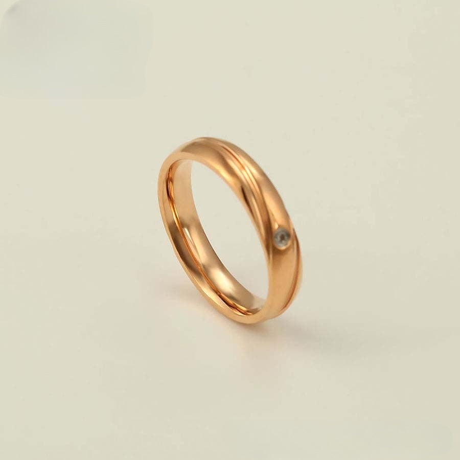 Rose Gold Diamond Embrace Ring