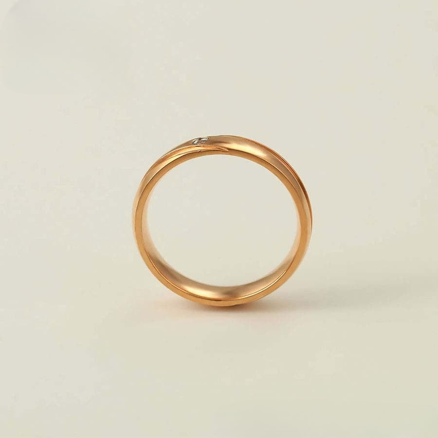 Rose Gold Diamond Embrace Ring