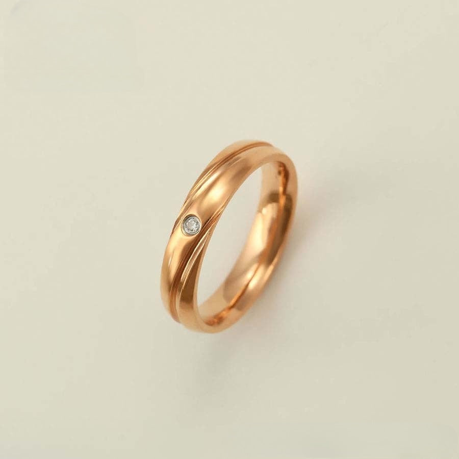 Rose Gold Diamond Embrace Ring