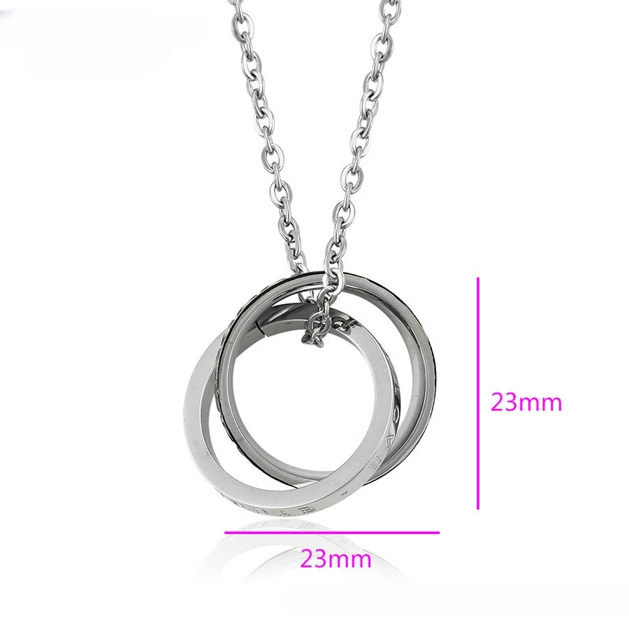 Silver Infinity Duo Necklace