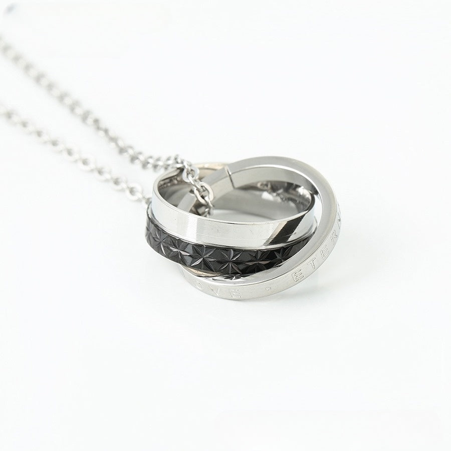 Silver Infinity Duo Necklace