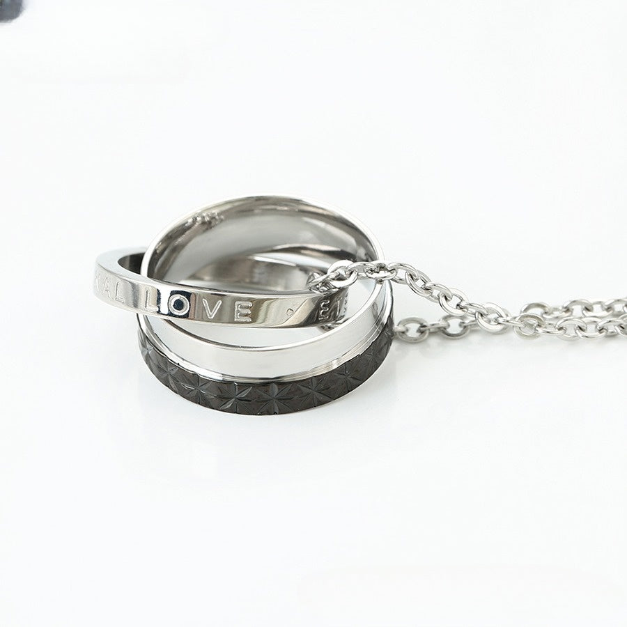 Silver Infinity Duo Necklace