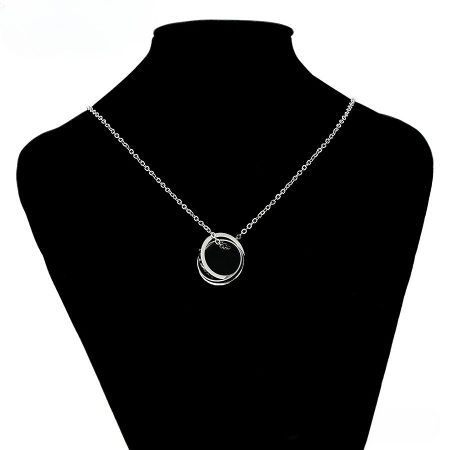 Silver Infinity Duo Necklace