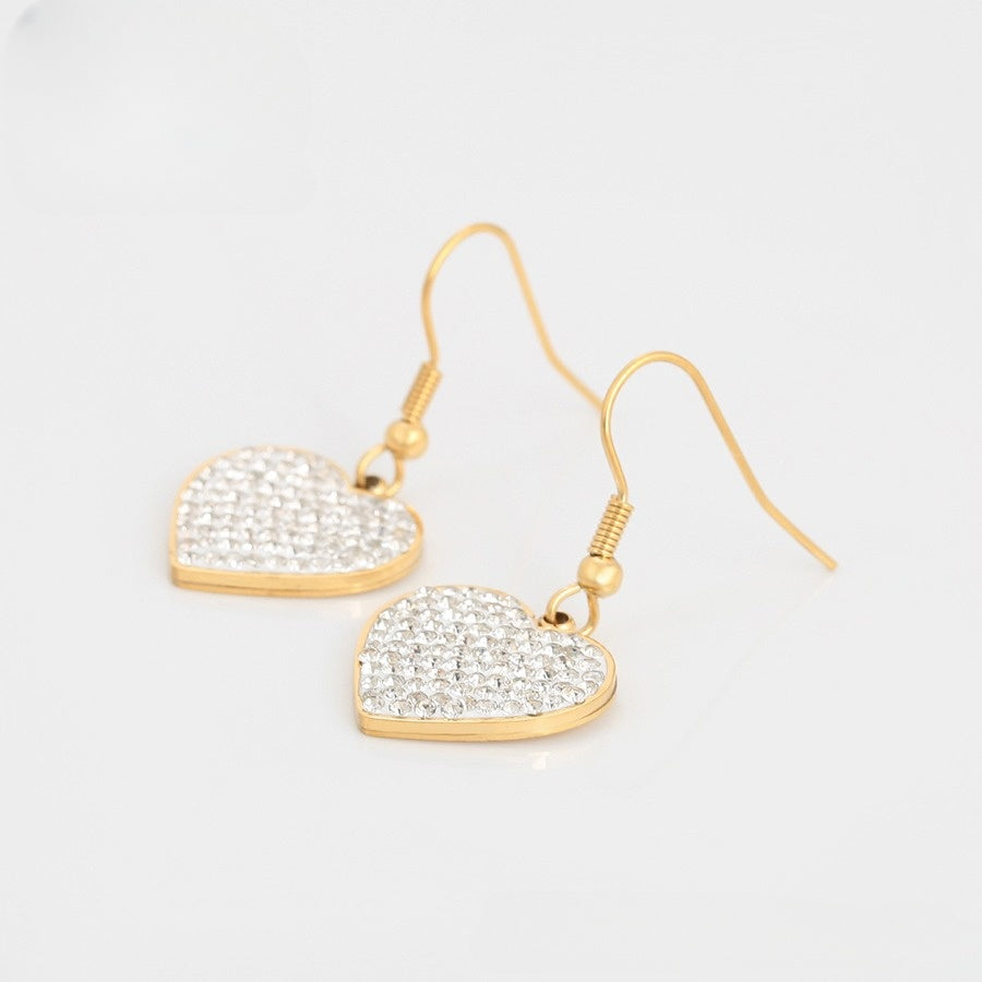 Golden Affection Heart Earrings