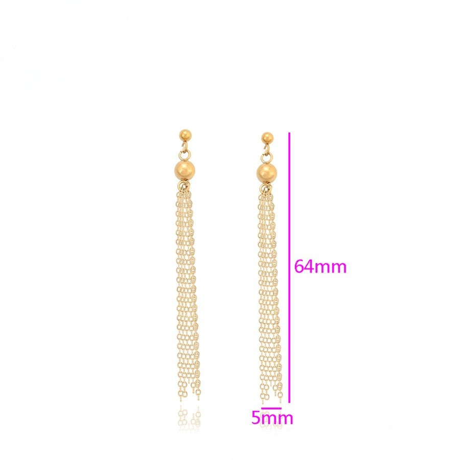 (Don't have) Auric Elegance Tassel Earrings