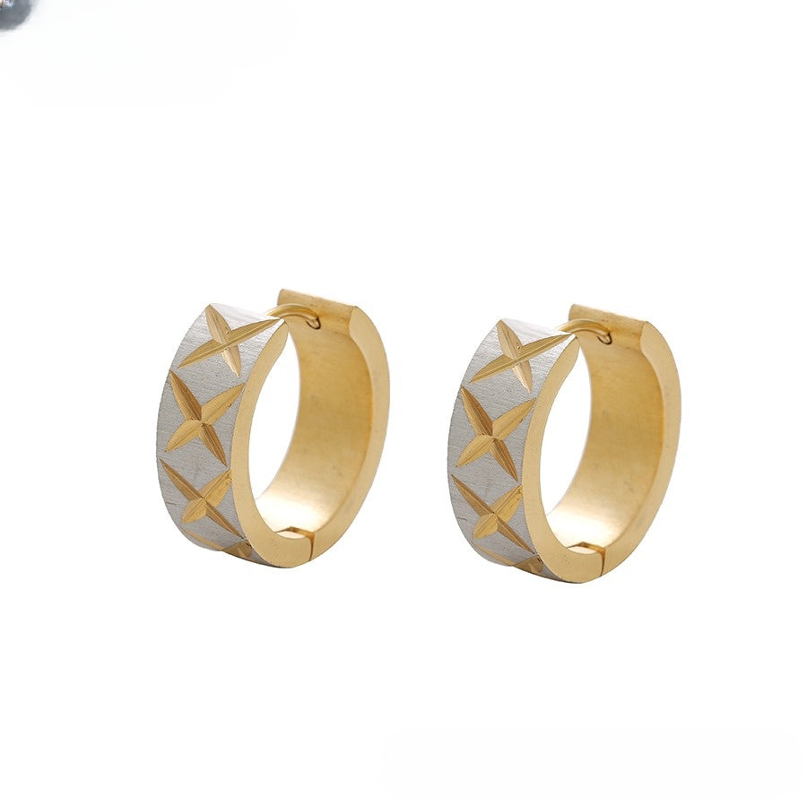 Divine Luxe Two-Tone Earrings