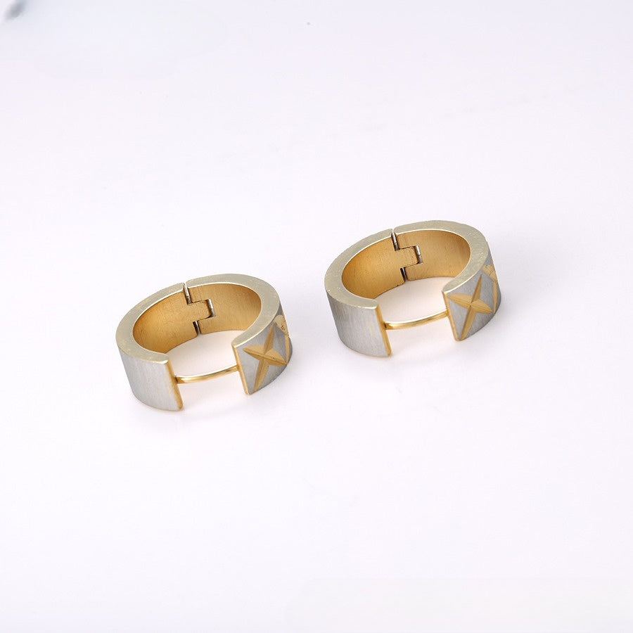 Divine Luxe Two-Tone Earrings