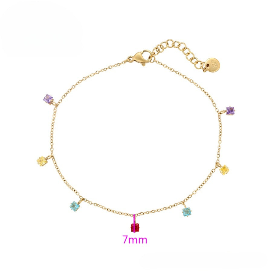 Golden Elegance Charm Bracelet