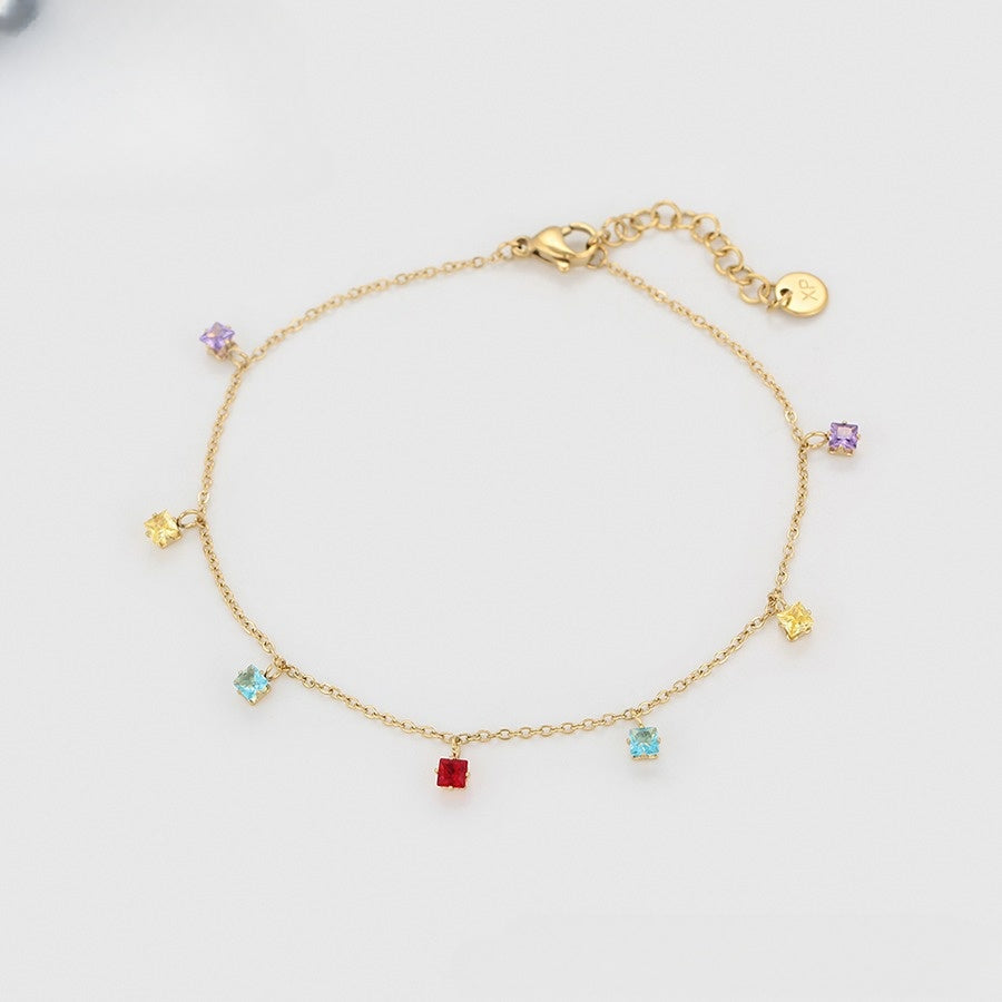 Golden Elegance Charm Bracelet