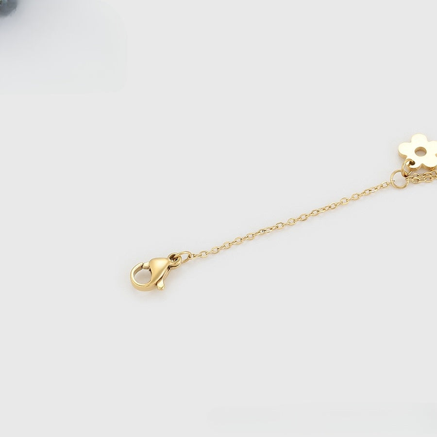 Floral Elegance Gold Bracelet