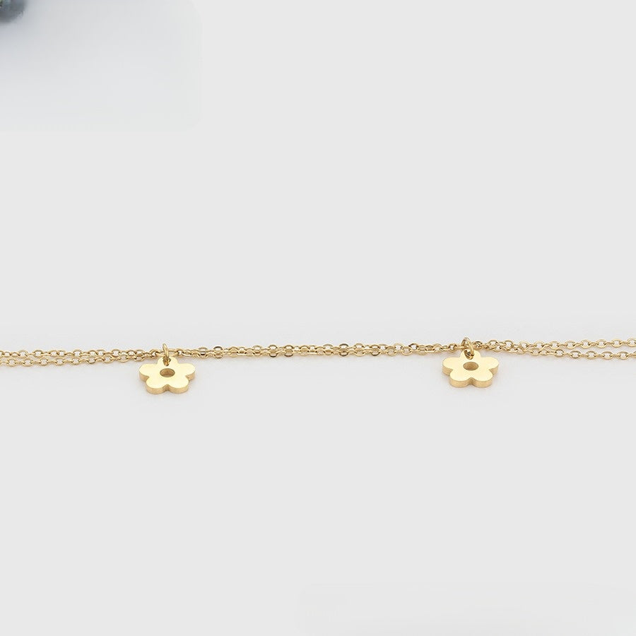 Floral Elegance Gold Bracelet