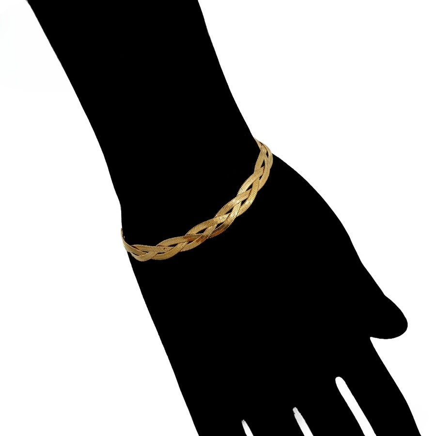 (Keep) Twisted Elegance Gold Bracelet