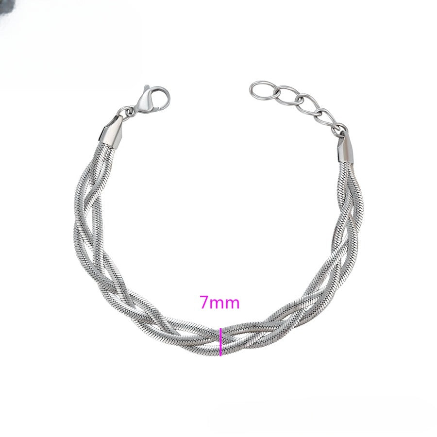 (Keep) Braided Silver Bracelet