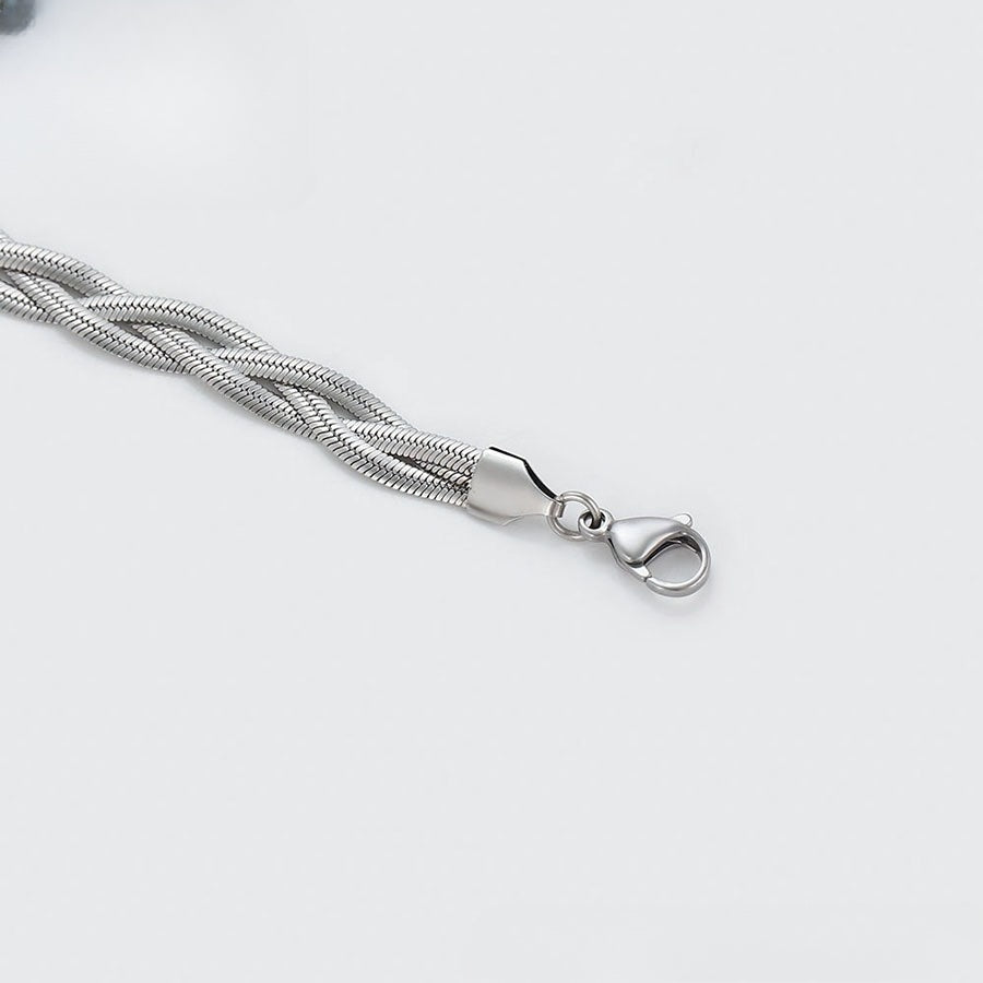 (Keep) Braided Silver Bracelet