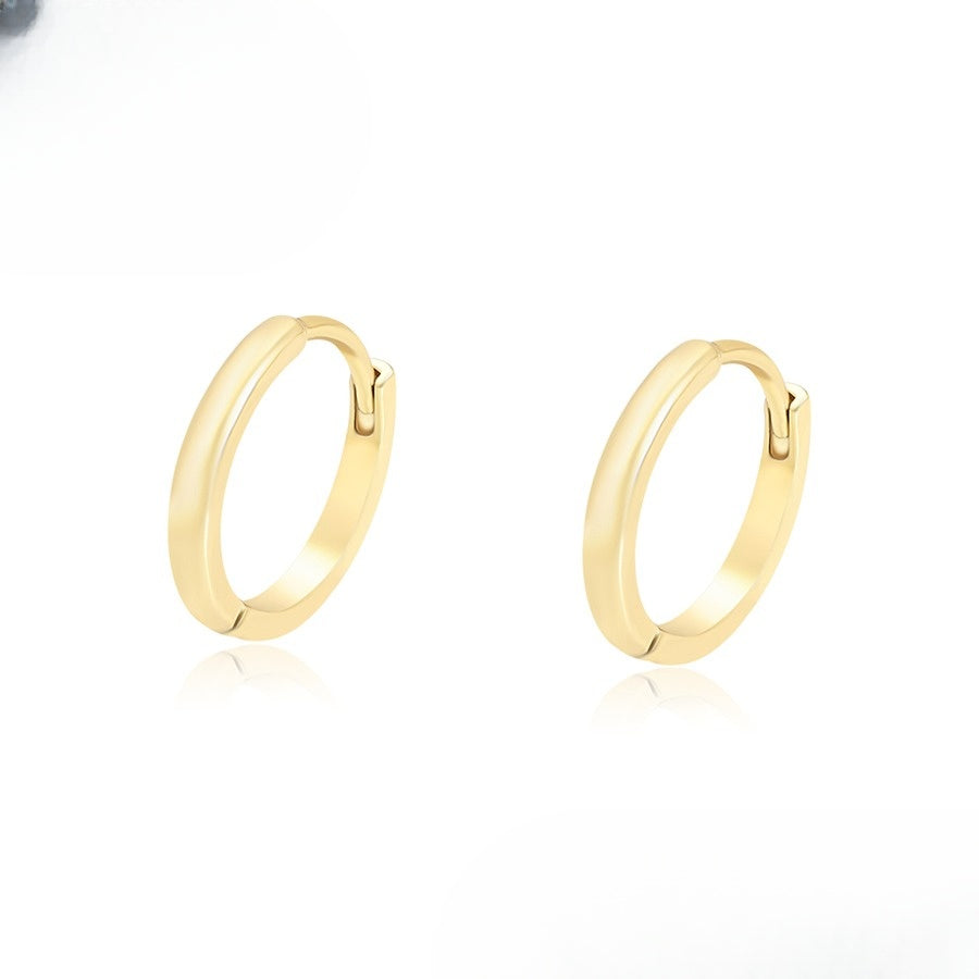 (Keep) Gold Round Earrings