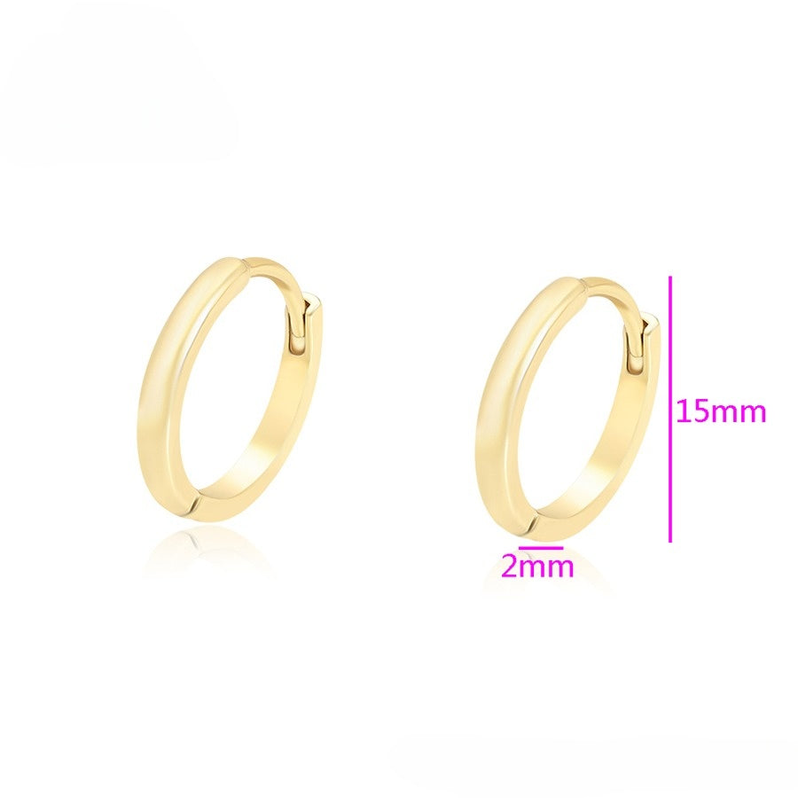 (Keep) Gold Round Earrings