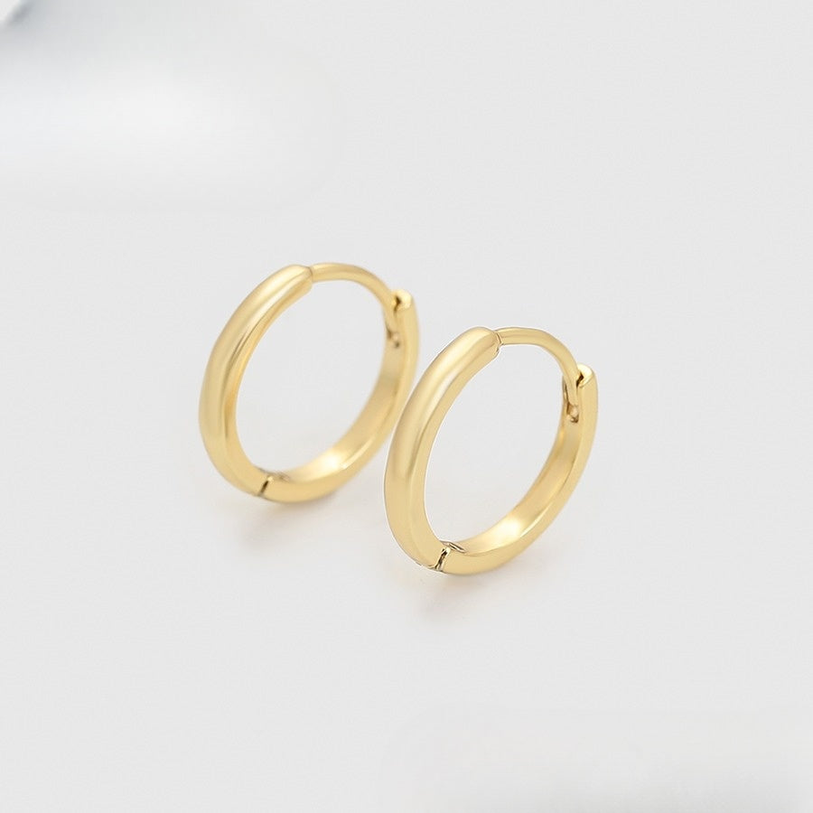 (Keep) Gold Round Earrings