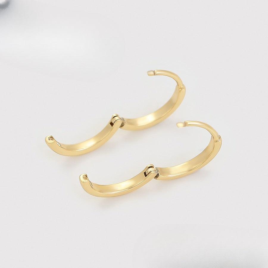 (Keep) Gold Round Earrings