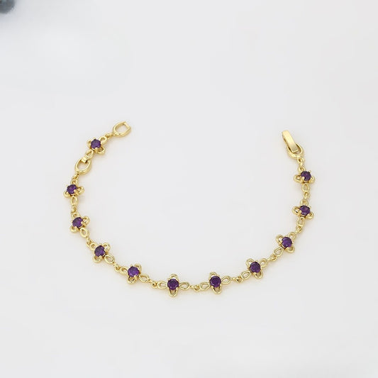 Luxe Violet Charm Bracelet